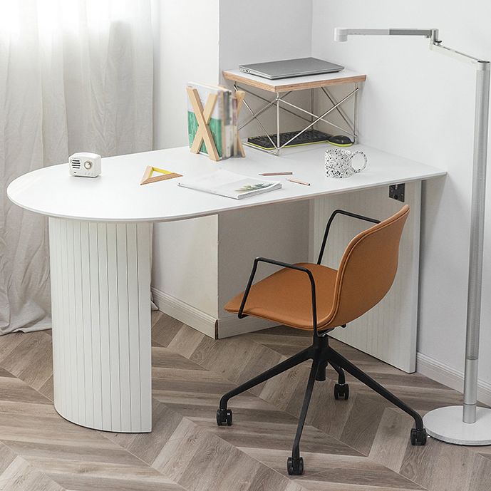 Wood Top Dining Table Traditional Luxury Dining Table with White Sled Base