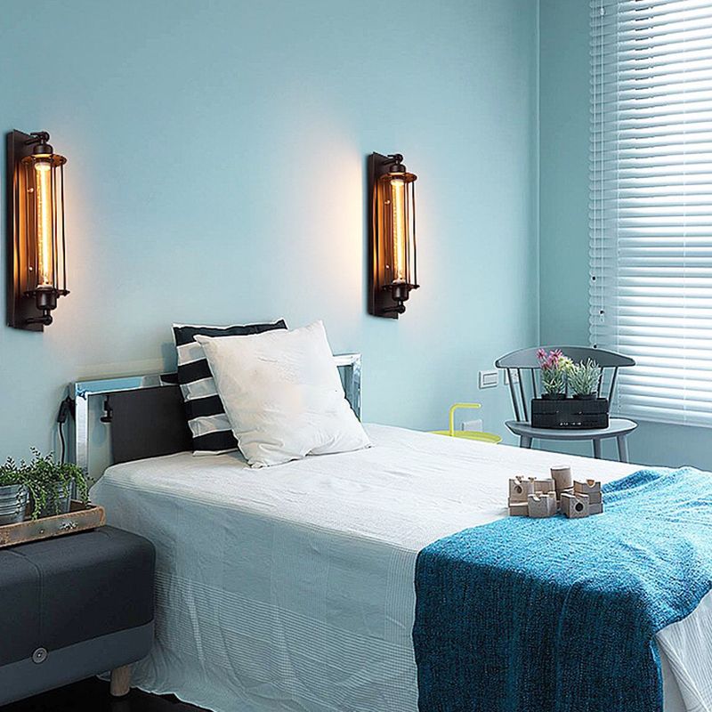 Industrial 1 / 2 / 3 / 4 - Light Wall Mounted Light - Wrought Iron Tube Wall Light