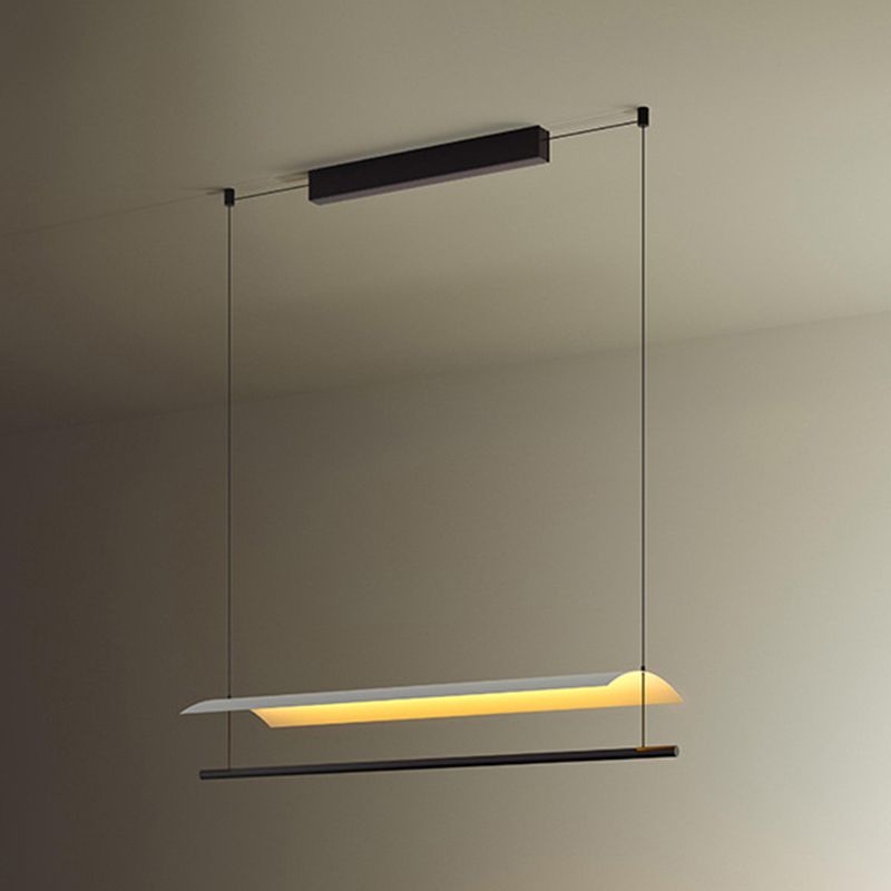 Paper Island Chandelier Lights Simplicity Metallic Chandelier Lighting Fixtures for Dining Table