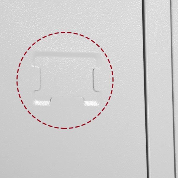 White Steel Wardrobe Armoire Contemporary Hinged Wardrobe Cabinet