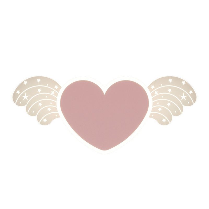 Kids Style 2 - Light LED Wall Light Pink / Blue Iron and Acrylic Wall Mount Fixture