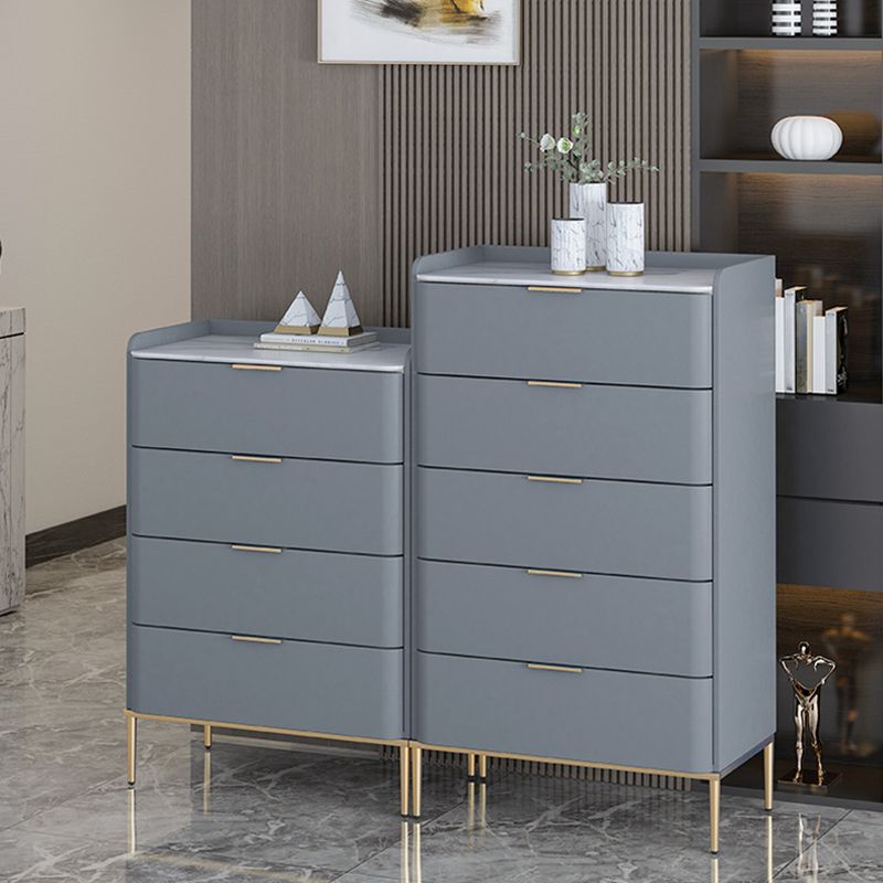 Modern Accent Chest with 3/4/5 Drawers and Straight Legs Chest