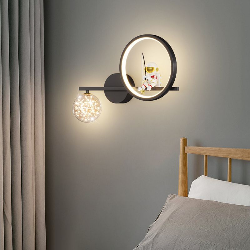 Children LED Wall Mount Light Cartoon Wall Light with Acrylic Shade for Bedroom