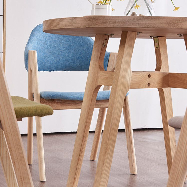 Solid Wood Dining Table Contemporary Style Dining Site Table with 4 Legs