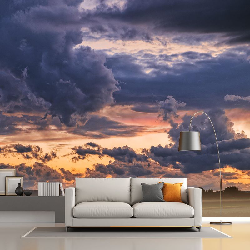 Beautiful Sky Mural Wallpaper Modern Style Decorative Photography for Kitchen
