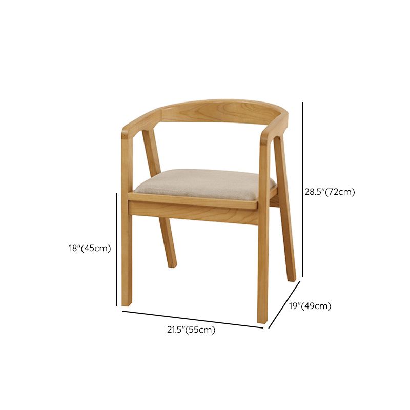 Contemporary Solid Wood Furniture 1/2/5/7 Pcs Dining Room Table Set in Natural