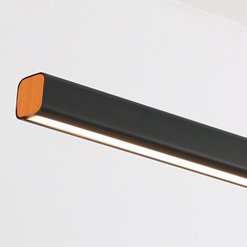 Linear Pendant Chandelier Contemporary Metal 1 Light Island Pendant