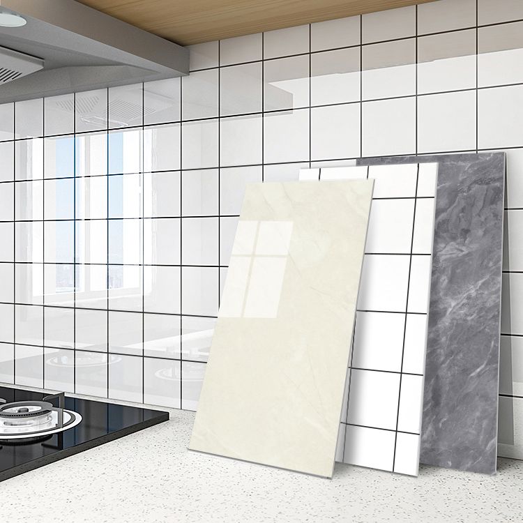 Plastic Peel & Stick Field Tile Waterproof Single Tile Wallpaper