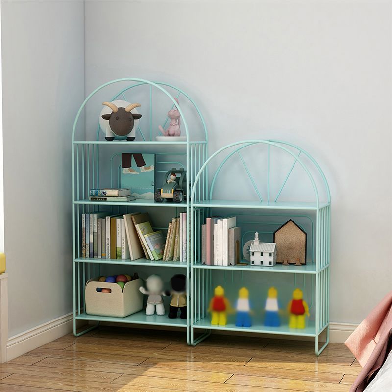 Modern Metal Bookcase Standard Open Back Bookshelf with Shelves