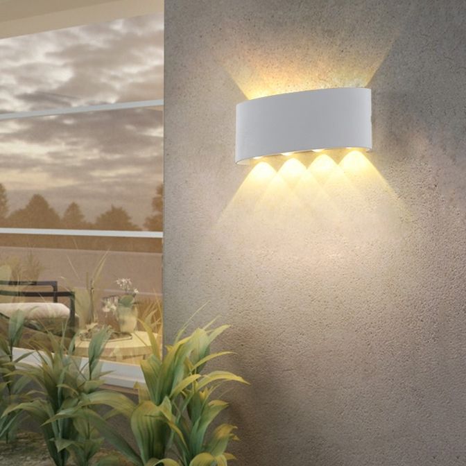 Nordic Style Iron Wall Light Modern Waterproof LED Wall Lamp for Corridor