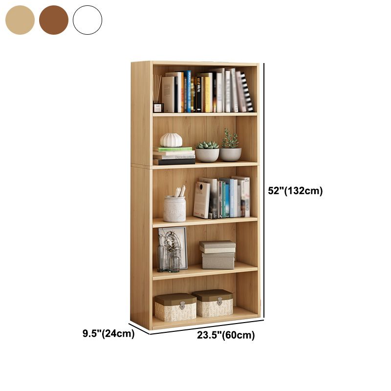 Scandinavian Manufactured Wood Standard Bookshelf Vertical Bookshelf for Living Room