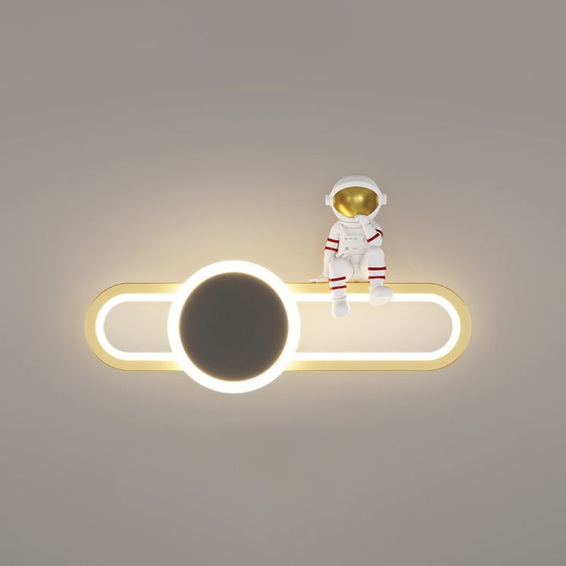Nordic Metallic Wall Light Creative LED Wall Light Sconce for Kids' Room