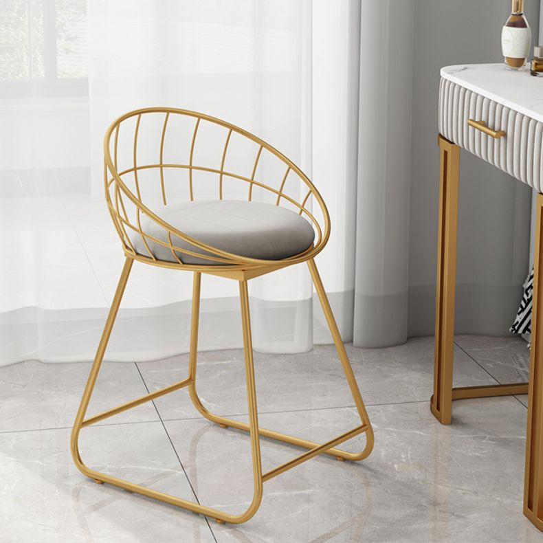 Fabric Dining Chair Scandinavian Open Back Armless Dining Chairs