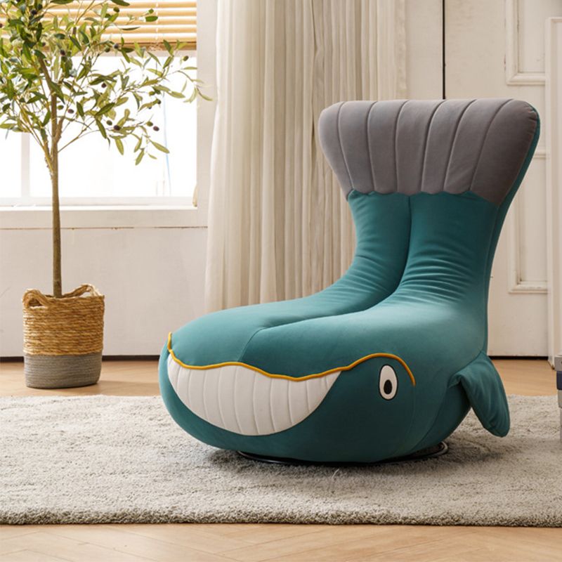 Nordic Style Armless Sponge Cushion Filled Parsons Chair with Cushioned Backrest