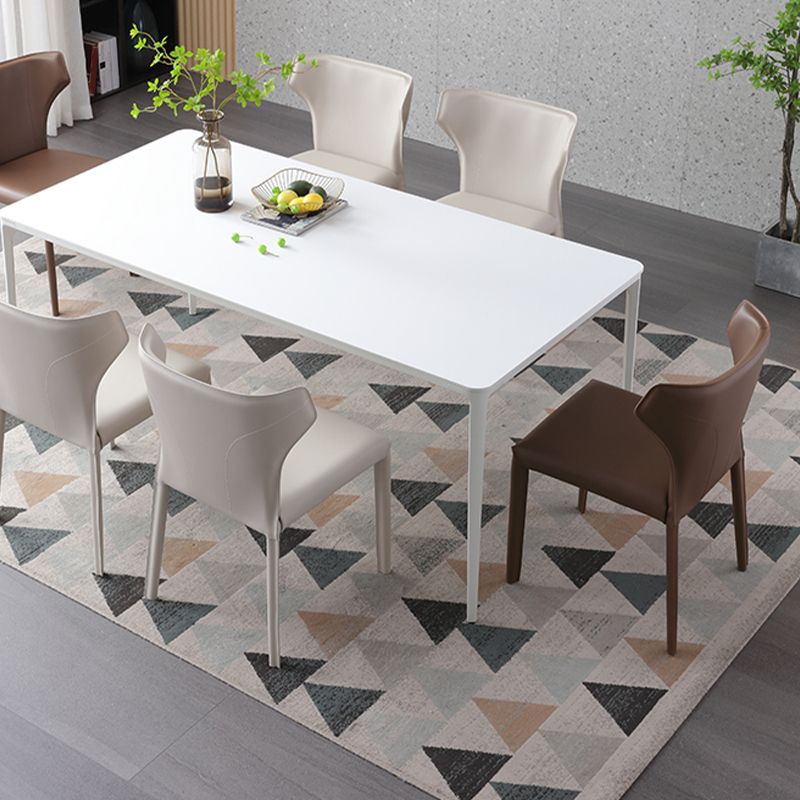 Upholstered Faux Leather Dining Chair Contemporary Dining Chair