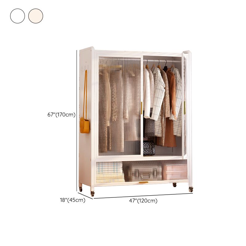 Contemporary Freestanding Wardrobe Home White Wardrobe Closet