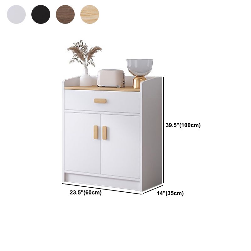 Modern Wood Accent Cabinet with Drawer Rectangle Side Cabinet