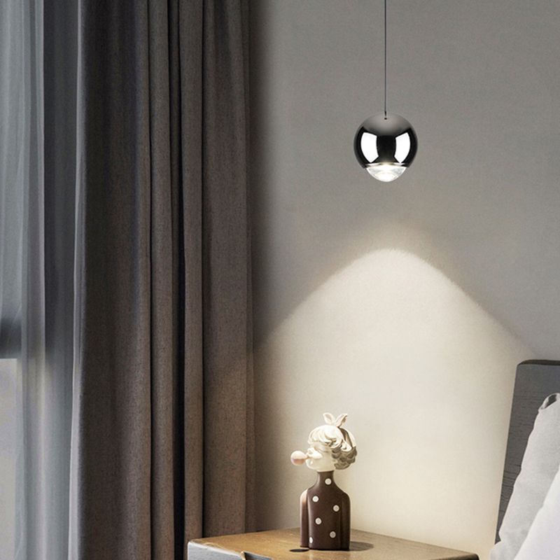 Postmoderne Aluminium -Anhänger Light Globe Form Hanging Anhänger für Wohnzimmer