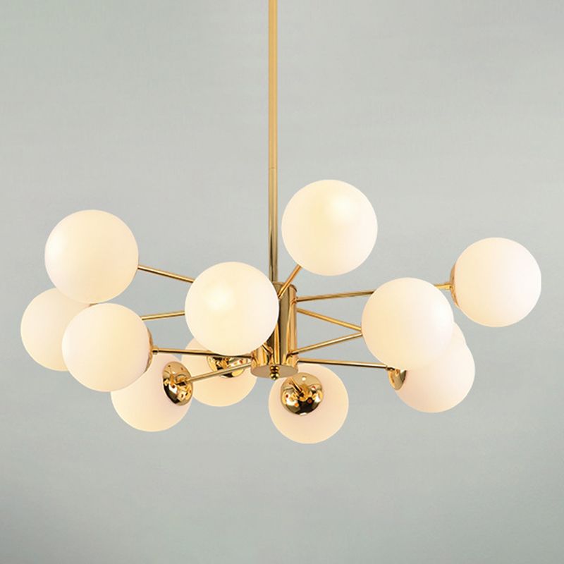 Sputnik lampadario lampada a sfera vetro soggiorno illuminazione a sospensione in oro