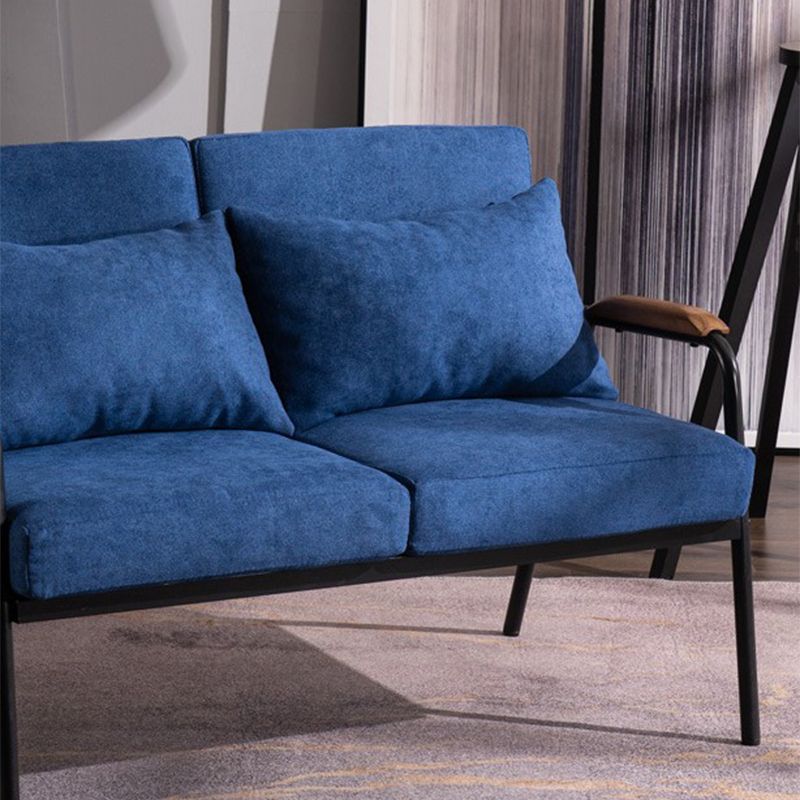 Square Arm Sofa 24.40" Wide 2-seater Sofa with Loose Back for Living Room