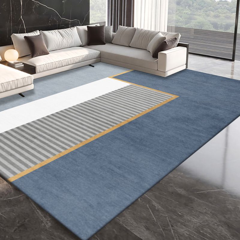 Grün moderner Teppichpolyesterblätter Teppich Fleckenfestem Teppich für den Salon