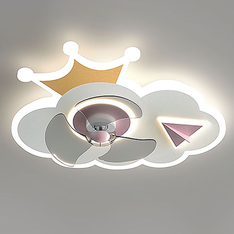 CHLIDREN STILO STILO DI SFACCOLA LIGHT LIGHT LED Montaggio Affermata Light con ombra acrilica per la stanza per bambini