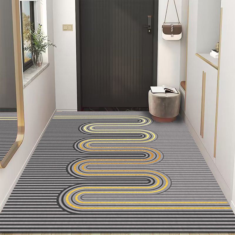Geometric Printed Indoor Rug Contemporary Rectangle Rug Stain Resistant Adult Carpet