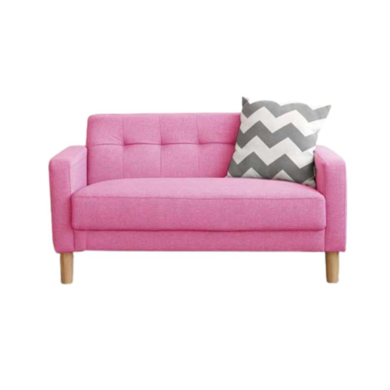 Standard Biscuit Back Settee Sofa Contemporary Square Arm Settee Loveseat