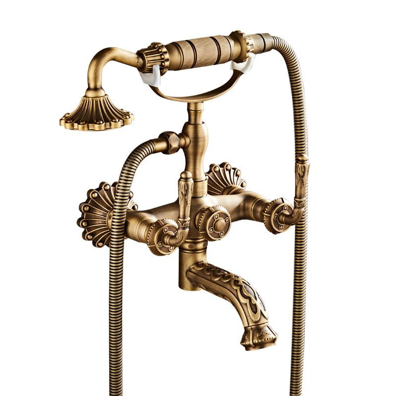 Wall Mounted Metal Freestanding Tub Filler Copper Freestanding Faucet
