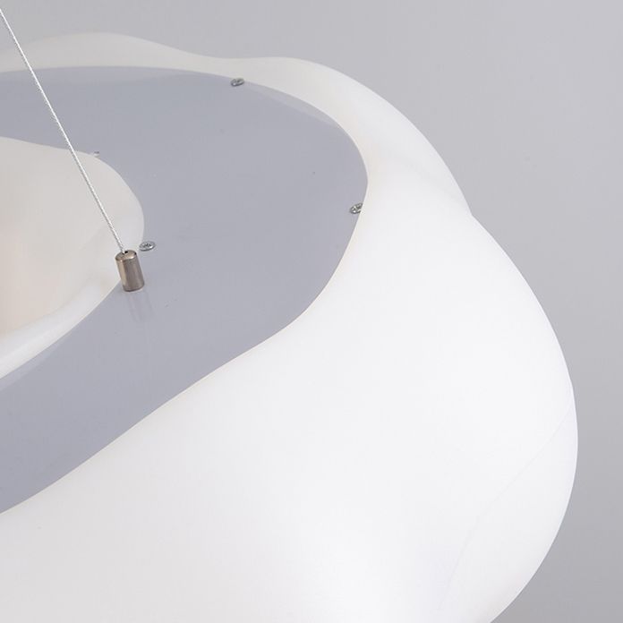 Minimalist Style Hanging Lamp Cloud Shape Plastic Chandelier Pendant Light