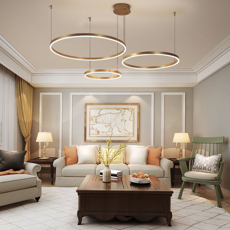 Moderno lampada sospesa a sospensione a sospensione a sospensione a soffitto orbicolare