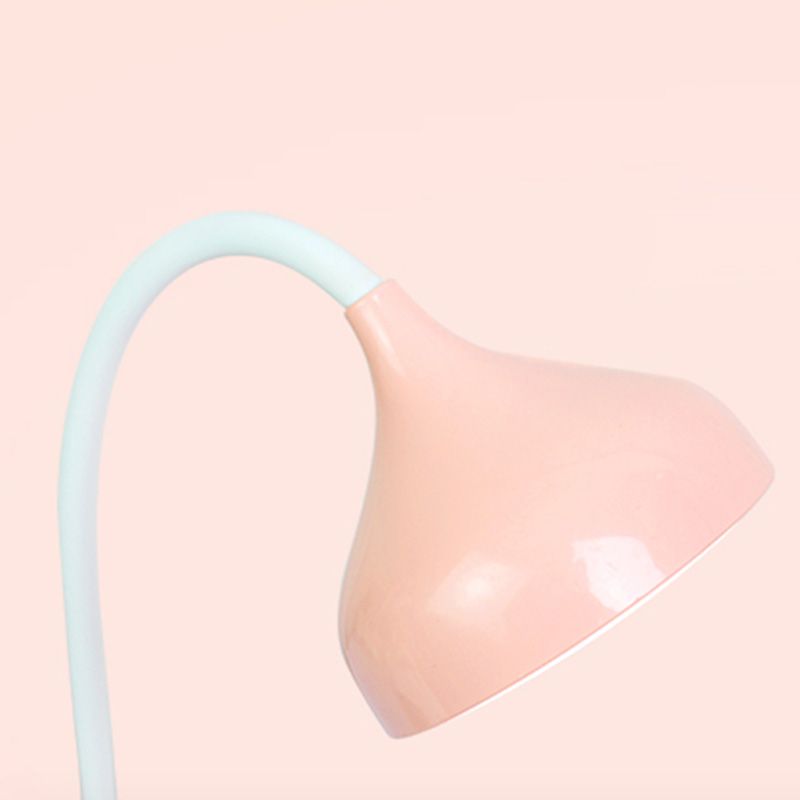 Teardrop Shaped Plastic Study Lamp Macaron LED Table Light for Dormitory