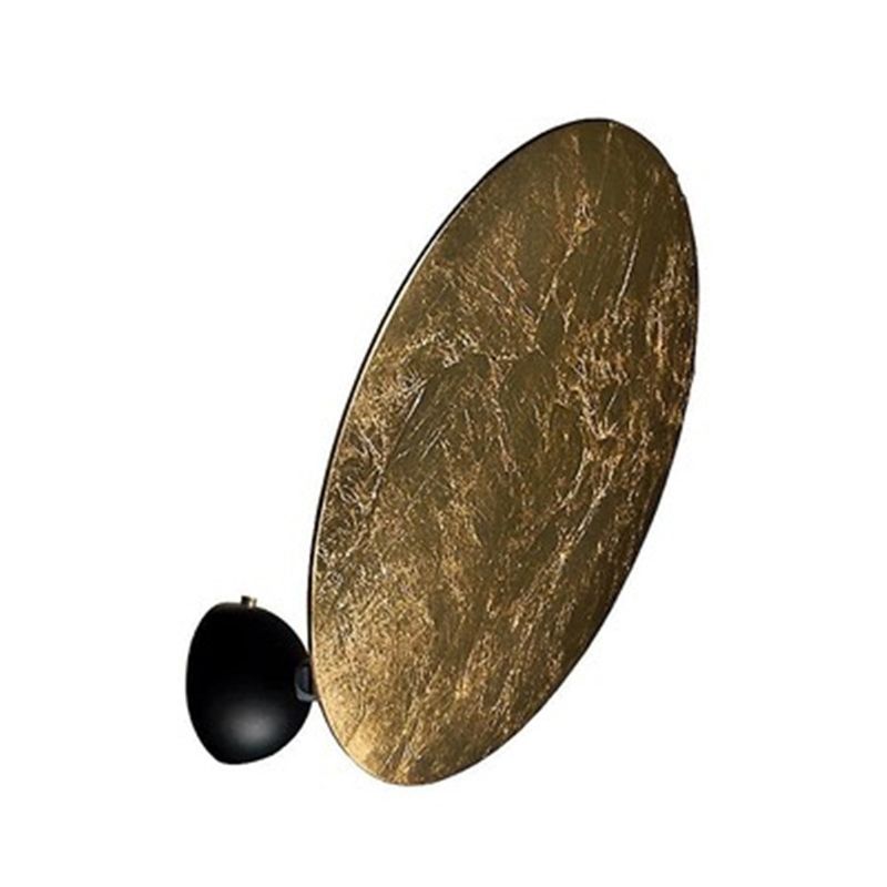 Lámpara de pared metálica en forma de luna novedad posmoderna de 1 luces de 1 luces para pasillo