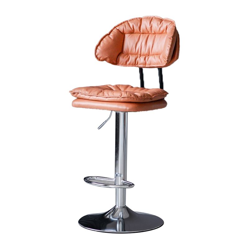Swivel Adjustable Height Bar Stool Industrial Iron Bar Stool with Footrest
