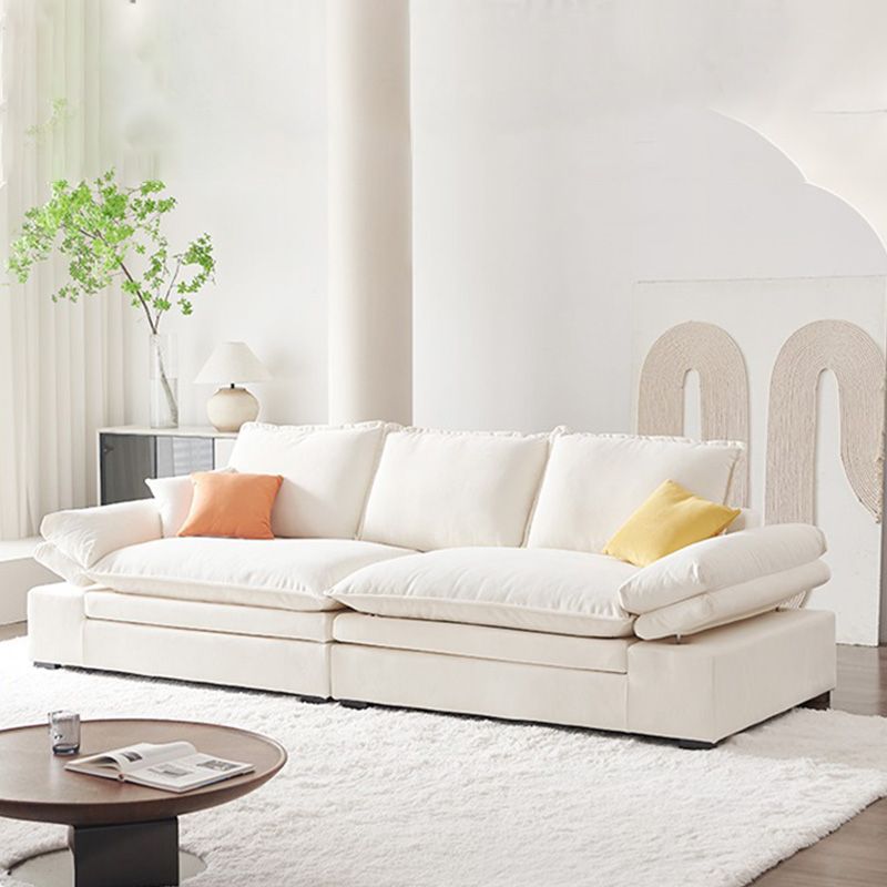 Contemporary Pillow Top Arm Reclining Loveseat Velvet Settee