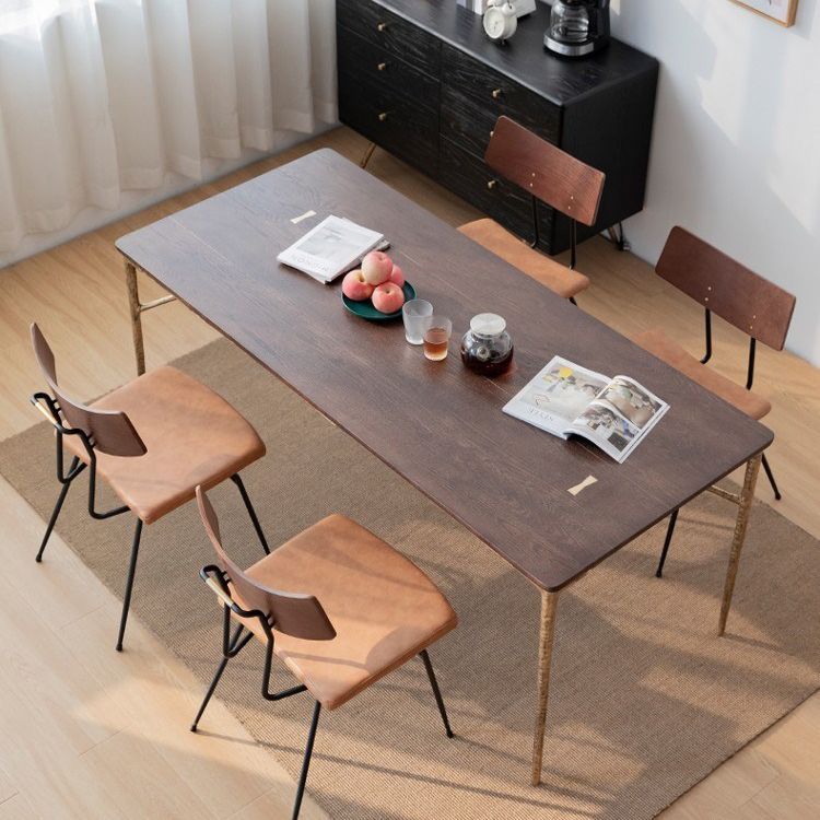 Rectangle Dining Room Table Luxury Style Home Desk with 4 Legs