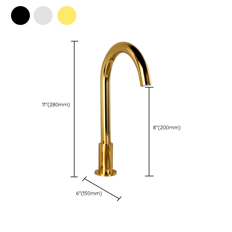 High-Arc Vanity Sink Faucet Light Luxury Vessel Faucet 3-hole Faucet