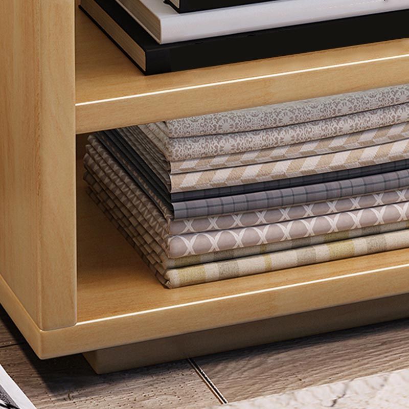 Wooden Wardrobe Armoire Modern Bedroom Armoire with Storage Shelves