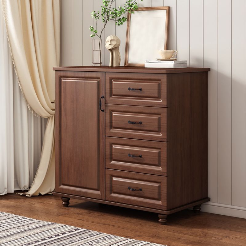 Traditional Combo Dresser Bedroom Wooden Storage Chest for Bedside