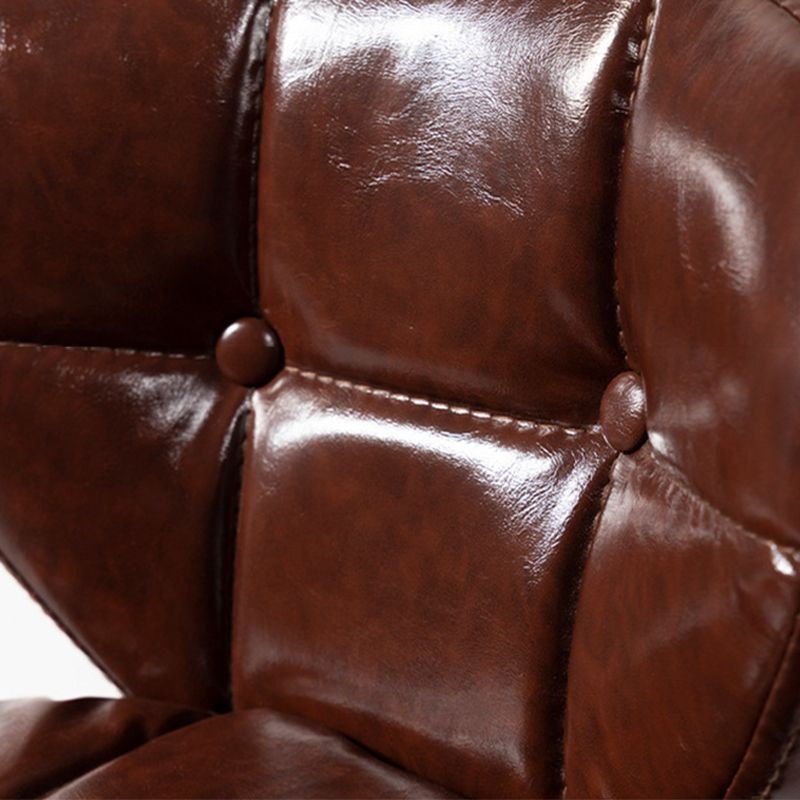 Nordic Leather Seats Barstool Rotating Lifting Bar Stool for Indoor, 1 Piece