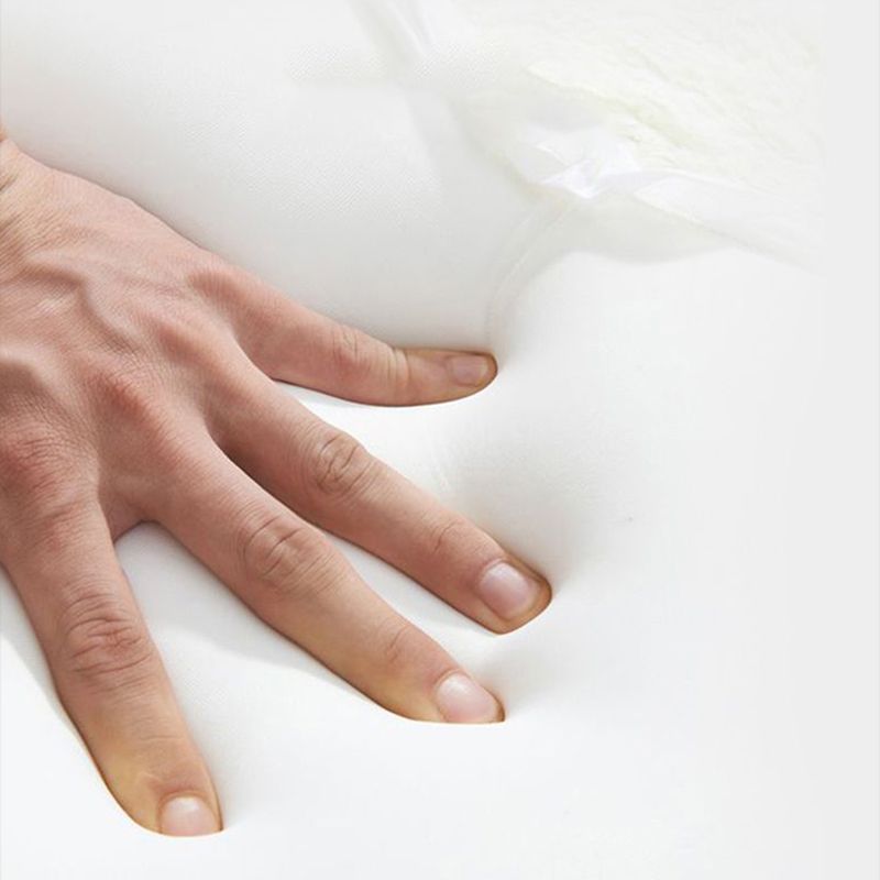 Contemporary Faux Leather Upholstered Ottoman Rectangle Shape Standard