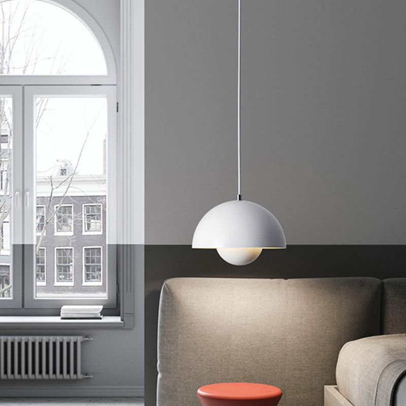 Modern Luce di lusso a pendente singolo Light Globe in ferro battuto Lampada sospesa per sala da pranzo