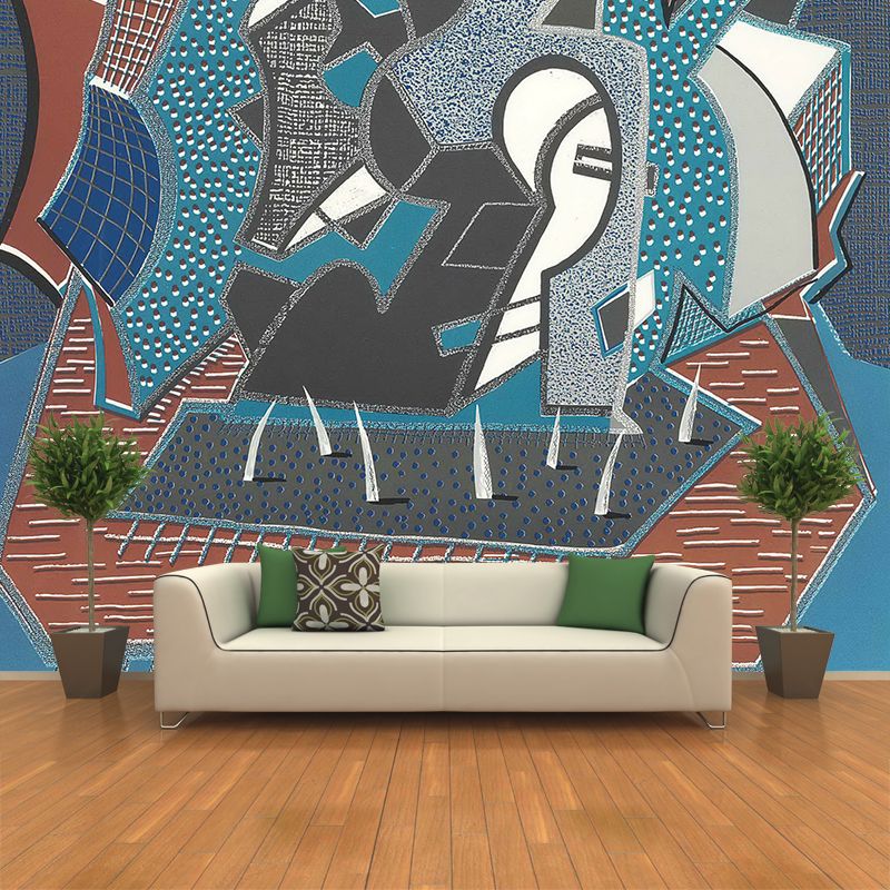 Waterproof End of Triple Murals Decal Personalized Modern Art Wall Covering for Home