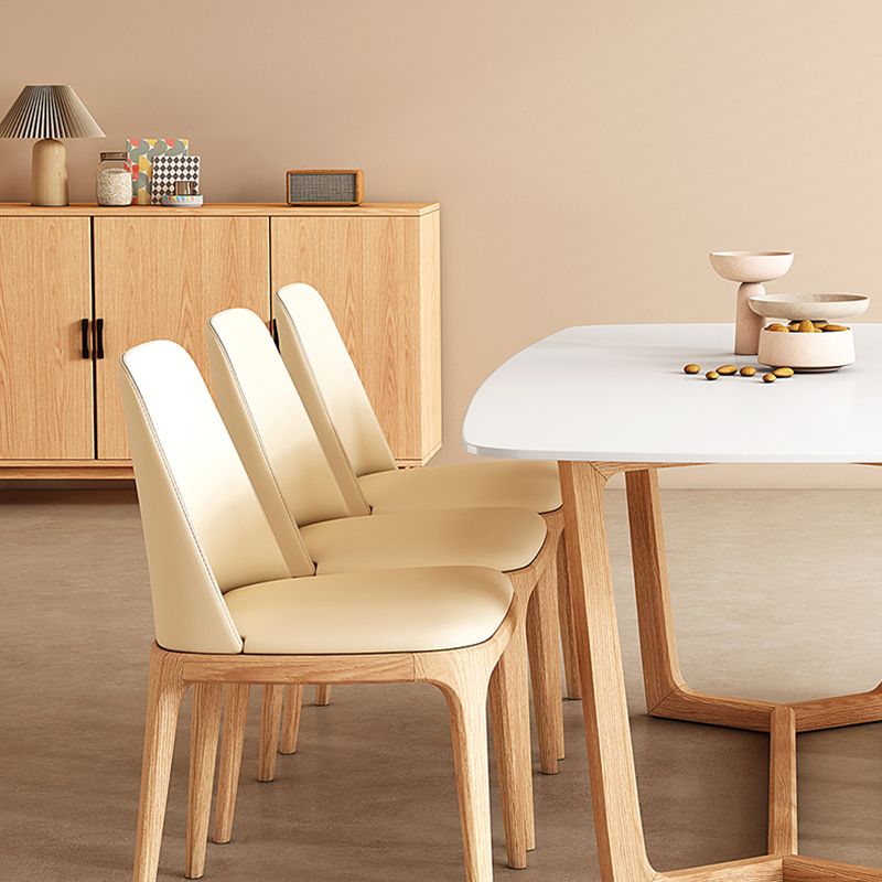 Simplicity Kitchen Dinner Table Rectangle 4 Legs Dining Table