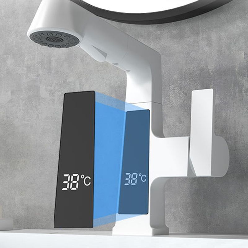 Classic Centerset Faucet Single Handle Solid Color Centerset Bathroom Sink Faucet