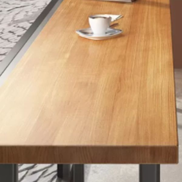 Modern 1/7 Pieces Bar Table Set Rectangle Wood Counter Table with Stools