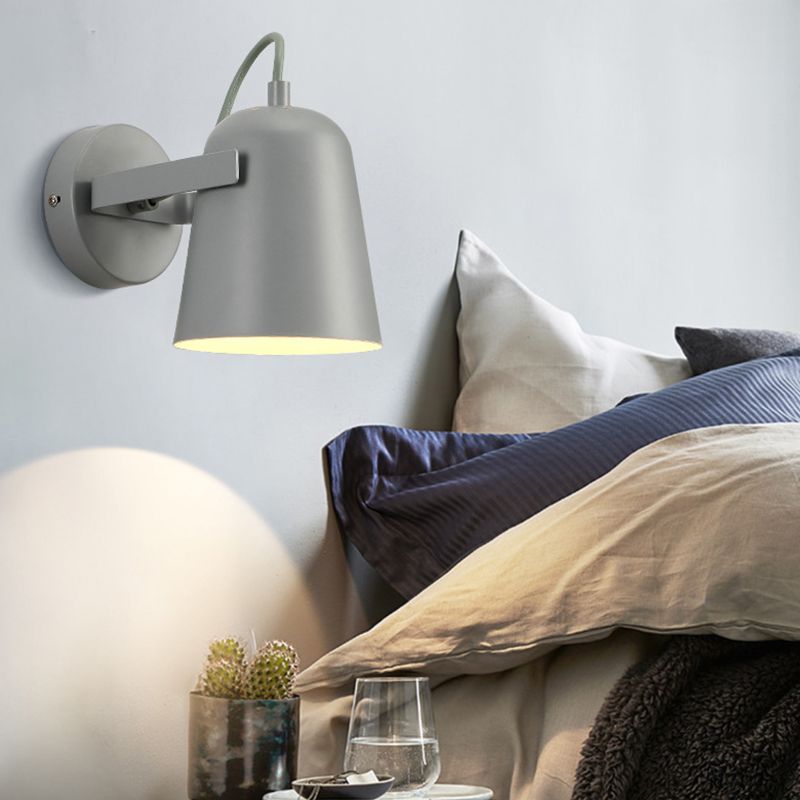 Modern Elongated Dome Shape Wall Sconce Lights Metal 1 Light Wall Light for Living Room