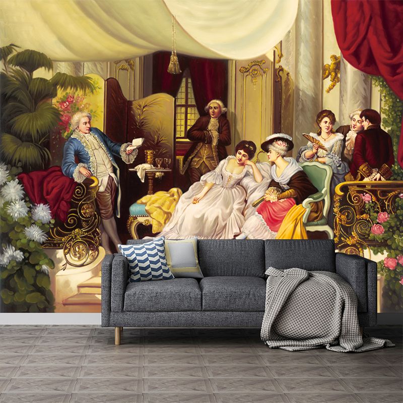 Brown Classic Wall Paper Murals Whole Carl Schlesinger Painting Wall Decor for Living Room