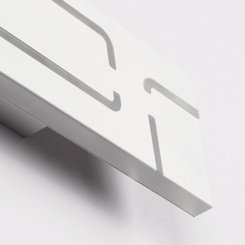 16 "/20.5" brede acryl rechthoekige wandverlichting eigentijdse LED -sconce in warm/wit licht voor slaapkamer