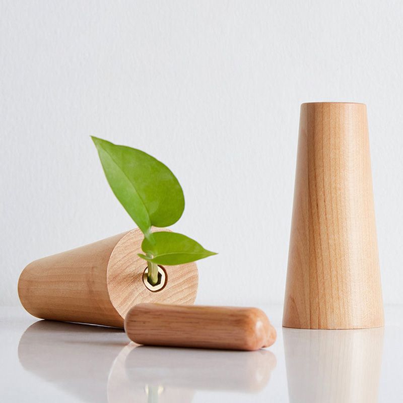 Contemporary Style Side End Table Solid Wood Sofa Side Accent Table